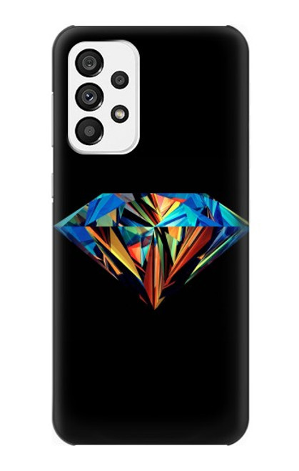 W3842 Abstract Colorful Diamond Hülle Schutzhülle Taschen und Leder Flip für Samsung Galaxy A73 5G