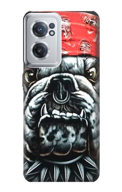 W0100 Bulldog American Football Hülle Schutzhülle Taschen und Leder Flip für OnePlus Nord CE 2 5G