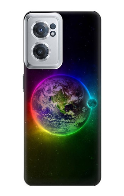 W2570 Colorful Planet Hülle Schutzhülle Taschen und Leder Flip für OnePlus Nord CE 2 5G