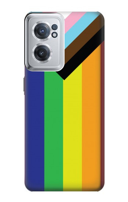 W3846 Pride Flag LGBT Hülle Schutzhülle Taschen und Leder Flip für OnePlus Nord CE 2 5G