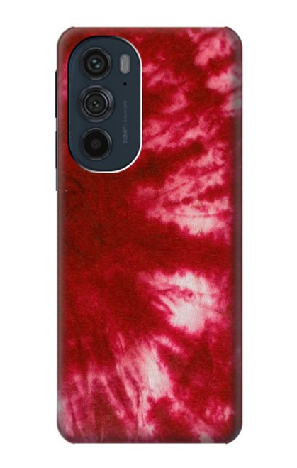 W2480 Tie Dye Red Hülle Schutzhülle Taschen und Leder Flip für Motorola Edge 30 Pro