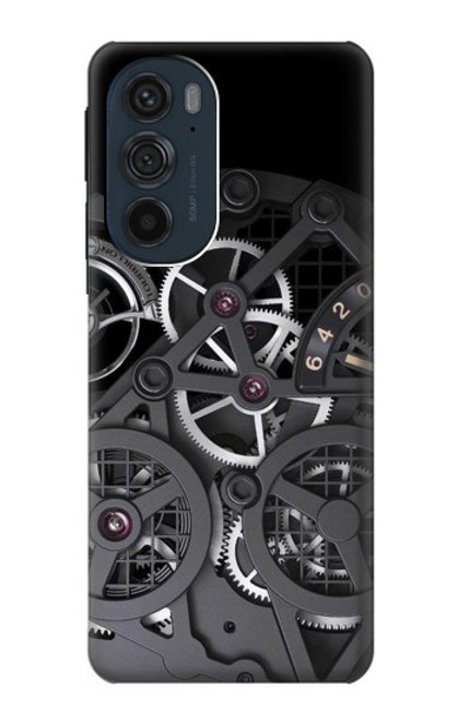 W3176 Inside Watch Black Hülle Schutzhülle Taschen und Leder Flip für Motorola Edge 30 Pro