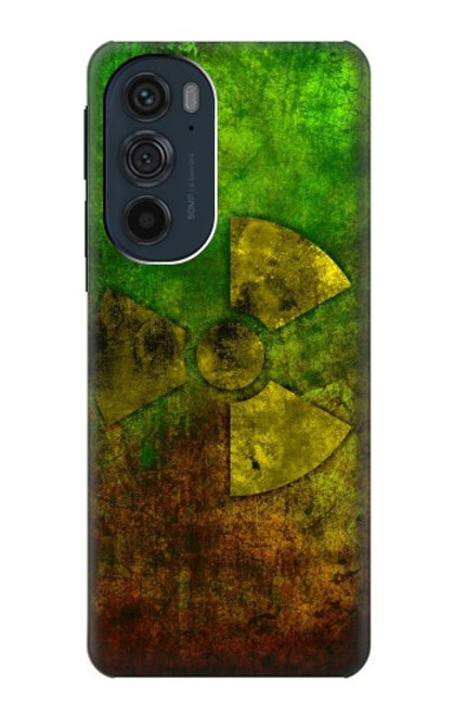 W3202 Radioactive Nuclear Hazard Symbol Hülle Schutzhülle Taschen und Leder Flip für Motorola Edge 30 Pro