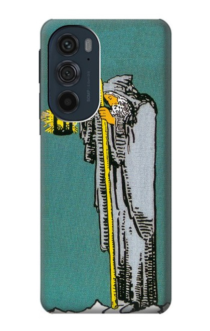 W3741 Tarot Card The Hermit Hülle Schutzhülle Taschen und Leder Flip für Motorola Edge 30 Pro