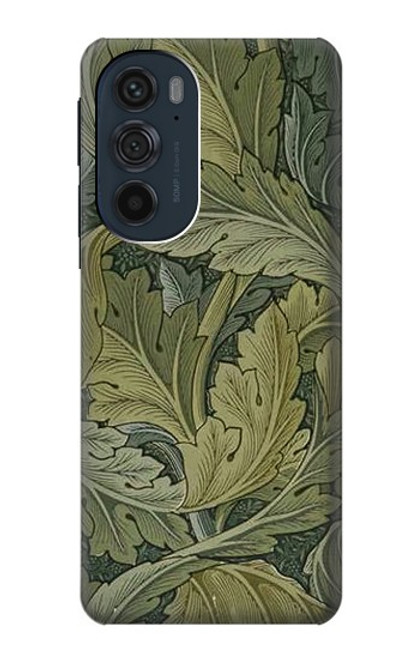 W3790 William Morris Acanthus Leaves Hülle Schutzhülle Taschen und Leder Flip für Motorola Edge 30 Pro