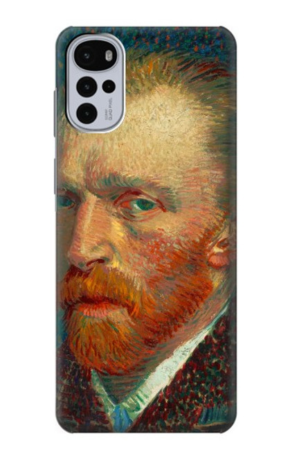 W3335 Vincent Van Gogh Self Portrait Hülle Schutzhülle Taschen und Leder Flip für Motorola Moto G22