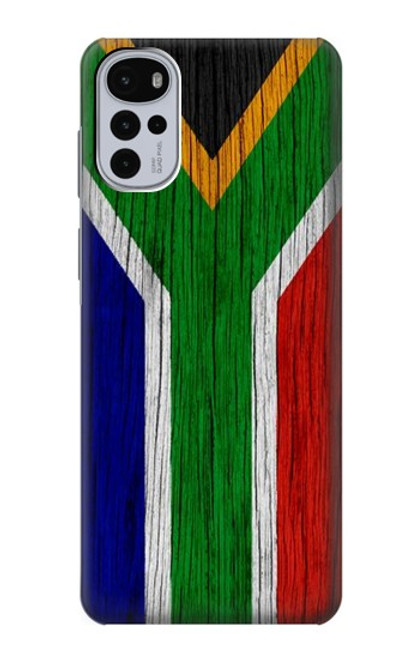 W3464 South Africa Flag Hülle Schutzhülle Taschen und Leder Flip für Motorola Moto G22