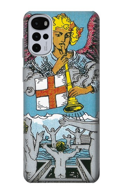W3743 Tarot Card The Judgement Hülle Schutzhülle Taschen und Leder Flip für Motorola Moto G22
