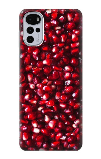 W3757 Pomegranate Hülle Schutzhülle Taschen und Leder Flip für Motorola Moto G22