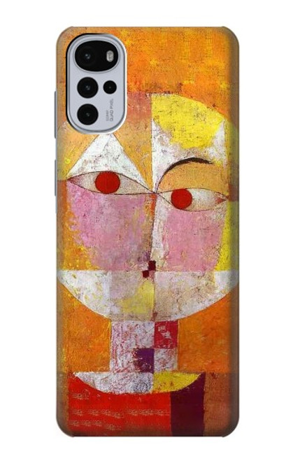 W3811 Paul Klee Senecio Man Head Hülle Schutzhülle Taschen und Leder Flip für Motorola Moto G22