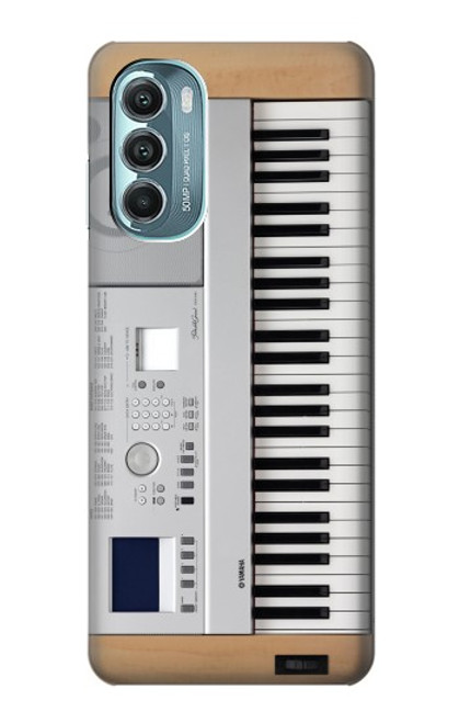 W0891 Keyboard Digital Piano Hülle Schutzhülle Taschen und Leder Flip für Motorola Moto G Stylus 5G (2022)