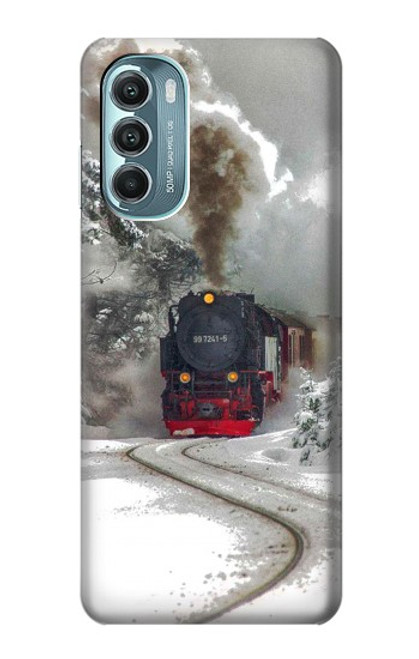 W1509 Steam Train Hülle Schutzhülle Taschen und Leder Flip für Motorola Moto G Stylus 5G (2022)