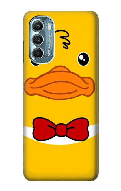 W2760 Yellow Duck Tuxedo Cartoon Hülle Schutzhülle Taschen und Leder Flip für Motorola Moto G Stylus 5G (2022)