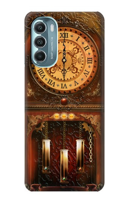 W3174 Grandfather Clock Hülle Schutzhülle Taschen und Leder Flip für Motorola Moto G Stylus 5G (2022)