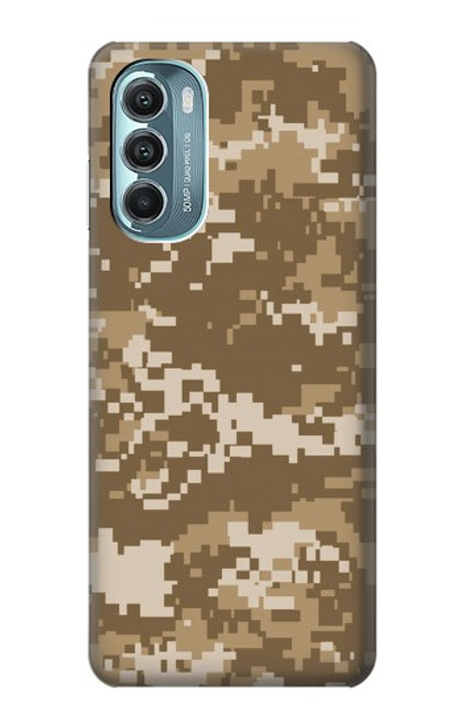 W3294 Army Desert Tan Coyote Camo Camouflage Hülle Schutzhülle Taschen und Leder Flip für Motorola Moto G Stylus 5G (2022)