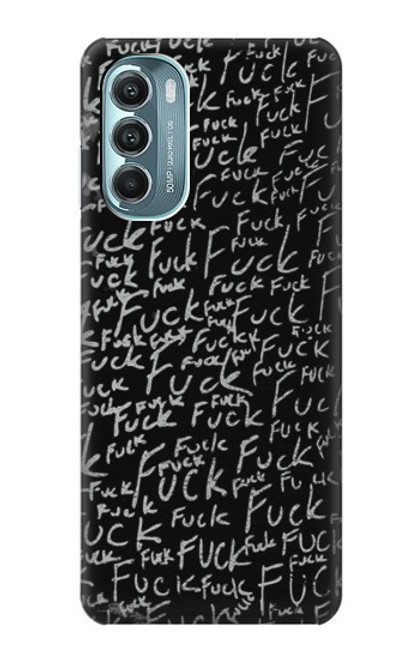 W3478 Funny Words Blackboard Hülle Schutzhülle Taschen und Leder Flip für Motorola Moto G Stylus 5G (2022)