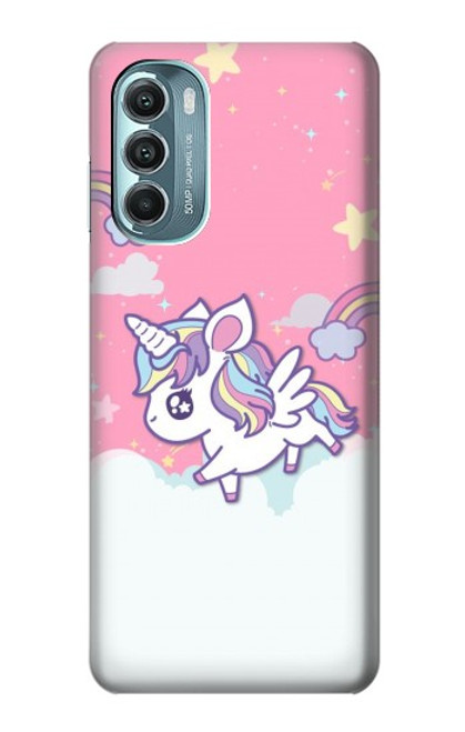 W3518 Unicorn Cartoon Hülle Schutzhülle Taschen und Leder Flip für Motorola Moto G Stylus 5G (2022)
