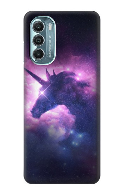 W3538 Unicorn Galaxy Hülle Schutzhülle Taschen und Leder Flip für Motorola Moto G Stylus 5G (2022)