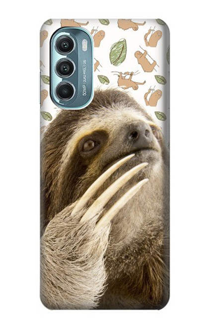 W3559 Sloth Pattern Hülle Schutzhülle Taschen und Leder Flip für Motorola Moto G Stylus 5G (2022)