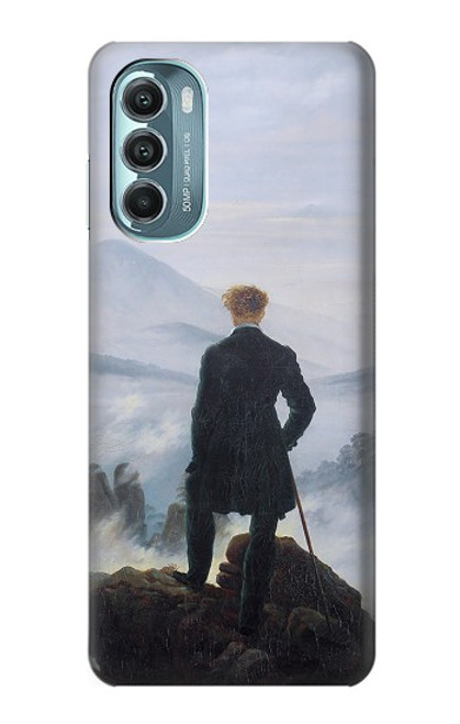 W3789 Wanderer above the Sea of Fog Hülle Schutzhülle Taschen und Leder Flip für Motorola Moto G Stylus 5G (2022)