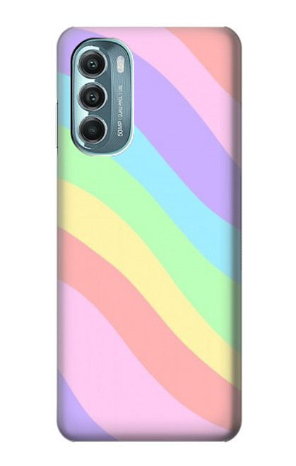 W3810 Pastel Unicorn Summer Wave Hülle Schutzhülle Taschen und Leder Flip für Motorola Moto G Stylus 5G (2022)