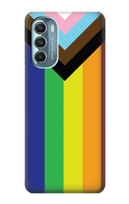 W3846 Pride Flag LGBT Hülle Schutzhülle Taschen und Leder Flip für Motorola Moto G Stylus 5G (2022)