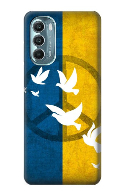 W3857 Peace Dove Ukraine Flag Hülle Schutzhülle Taschen und Leder Flip für Motorola Moto G Stylus 5G (2022)