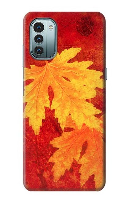 W0479 Maple Leaf Hülle Schutzhülle Taschen und Leder Flip für Nokia G11, G21