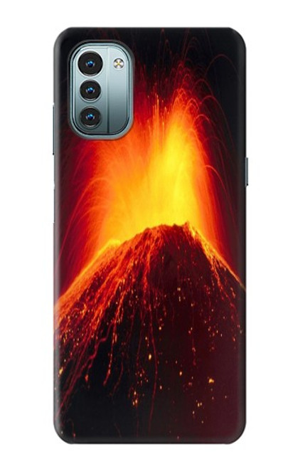 W0745 Volcano Lava Hülle Schutzhülle Taschen und Leder Flip für Nokia G11, G21