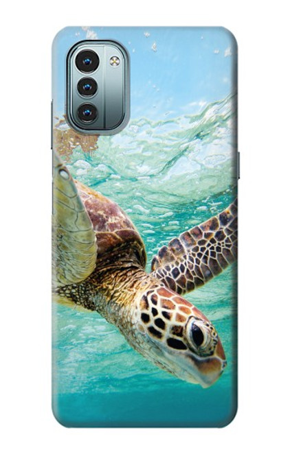 W1377 Ocean Sea Turtle Hülle Schutzhülle Taschen und Leder Flip für Nokia G11, G21