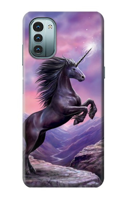 W1461 Unicorn Fantasy Horse Hülle Schutzhülle Taschen und Leder Flip für Nokia G11, G21