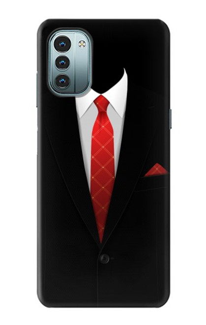 W1805 Black Suit Hülle Schutzhülle Taschen und Leder Flip für Nokia G11, G21