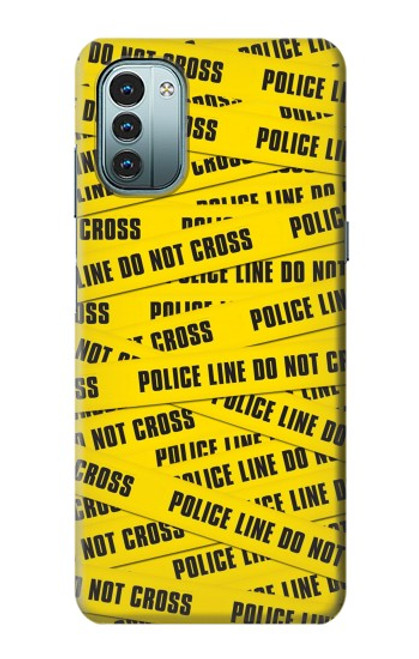 W2088 Police Line Do Not Cross Hülle Schutzhülle Taschen und Leder Flip für Nokia G11, G21