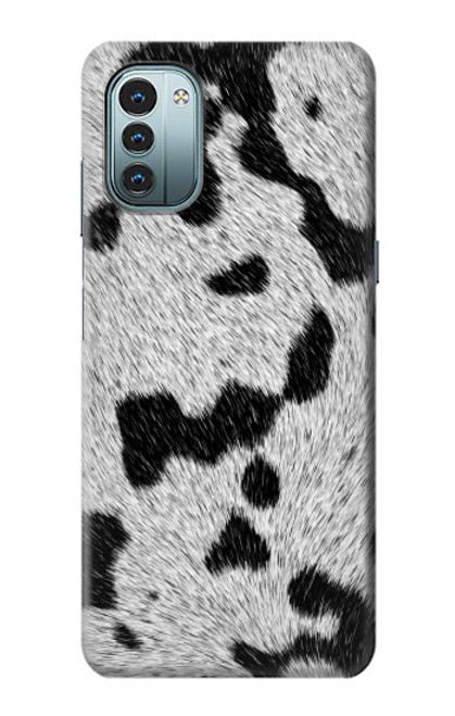 W2170 Cow Fur Texture Graphic Printed Hülle Schutzhülle Taschen und Leder Flip für Nokia G11, G21