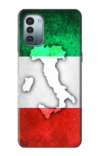 W2338 Italy Flag Hülle Schutzhülle Taschen und Leder Flip für Nokia G11, G21