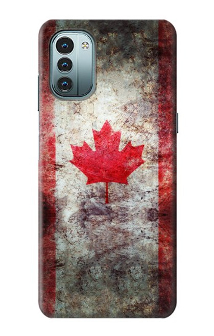 W2490 Canada Maple Leaf Flag Texture Hülle Schutzhülle Taschen und Leder Flip für Nokia G11, G21