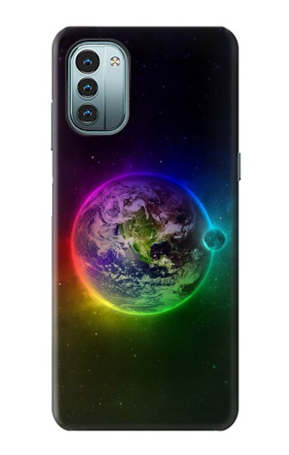 W2570 Colorful Planet Hülle Schutzhülle Taschen und Leder Flip für Nokia G11, G21