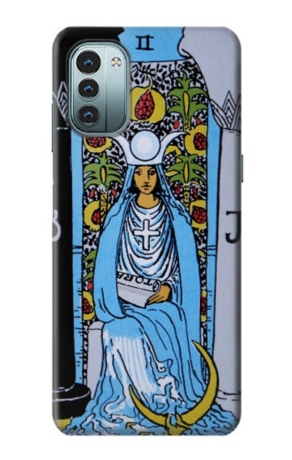W2764 High Priestess Tarot Card Hülle Schutzhülle Taschen und Leder Flip für Nokia G11, G21