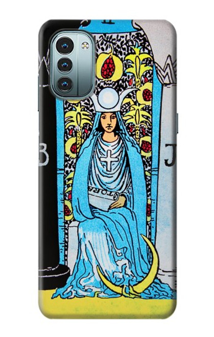 W2837 The High Priestess Vintage Tarot Card Hülle Schutzhülle Taschen und Leder Flip für Nokia G11, G21