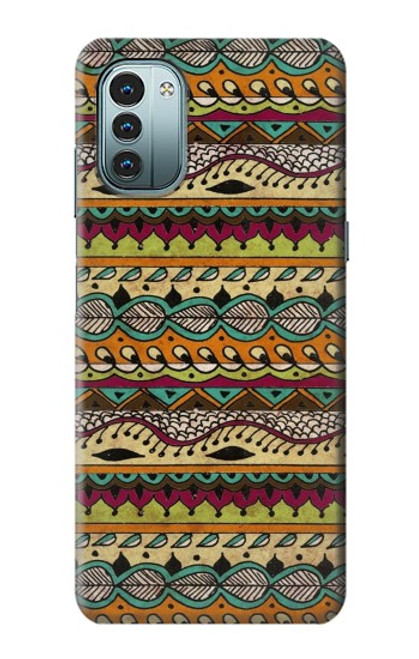 W2860 Aztec Boho Hippie Pattern Hülle Schutzhülle Taschen und Leder Flip für Nokia G11, G21