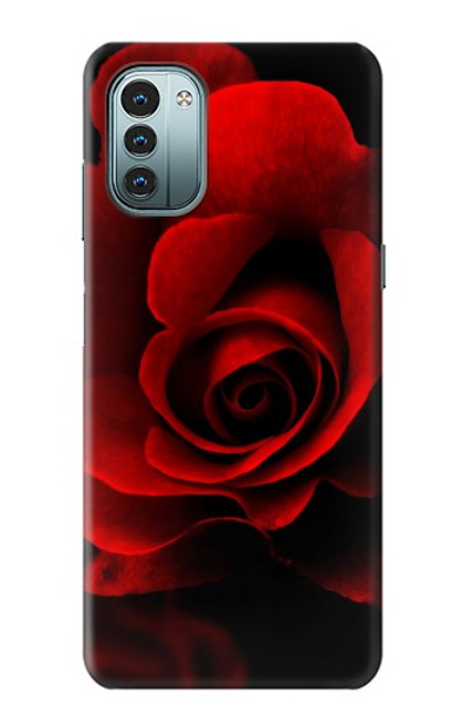 W2898 Red Rose Hülle Schutzhülle Taschen und Leder Flip für Nokia G11, G21
