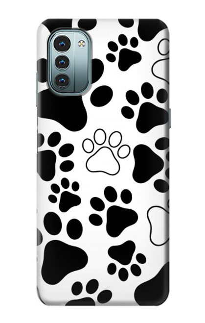 W2904 Dog Paw Prints Hülle Schutzhülle Taschen und Leder Flip für Nokia G11, G21