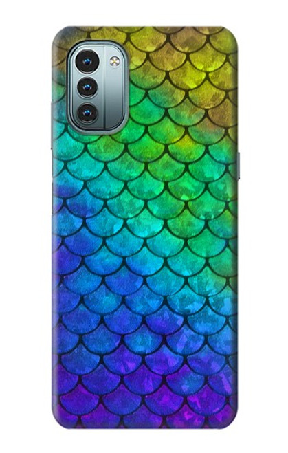 W2930 Mermaid Fish Scale Hülle Schutzhülle Taschen und Leder Flip für Nokia G11, G21