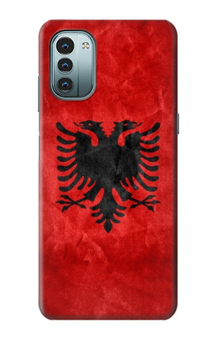 W2982 Albania Football Soccer Hülle Schutzhülle Taschen und Leder Flip für Nokia G11, G21