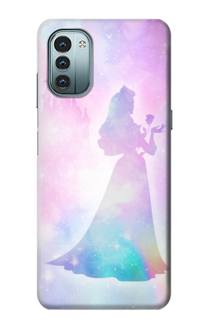 W2992 Princess Pastel Silhouette Hülle Schutzhülle Taschen und Leder Flip für Nokia G11, G21