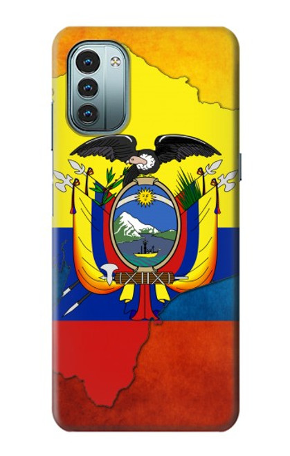 W3020 Ecuador Flag Hülle Schutzhülle Taschen und Leder Flip für Nokia G11, G21