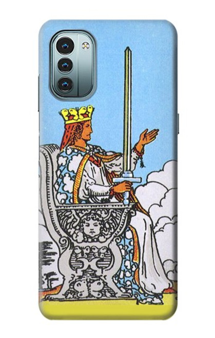 W3068 Tarot Card Queen of Swords Hülle Schutzhülle Taschen und Leder Flip für Nokia G11, G21