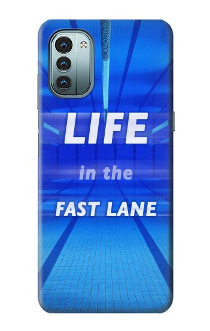 W3136 Life in the Fast Lane Swimming Pool Hülle Schutzhülle Taschen und Leder Flip für Nokia G11, G21