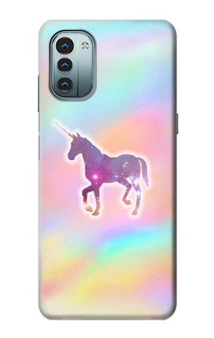 W3203 Rainbow Unicorn Hülle Schutzhülle Taschen und Leder Flip für Nokia G11, G21