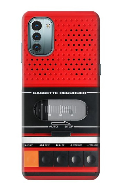 W3204 Red Cassette Recorder Graphic Hülle Schutzhülle Taschen und Leder Flip für Nokia G11, G21